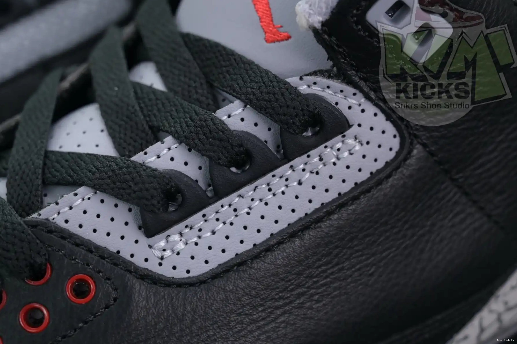 Air Cement Jordan Kimikick Reimagined” 3“Black 0325
